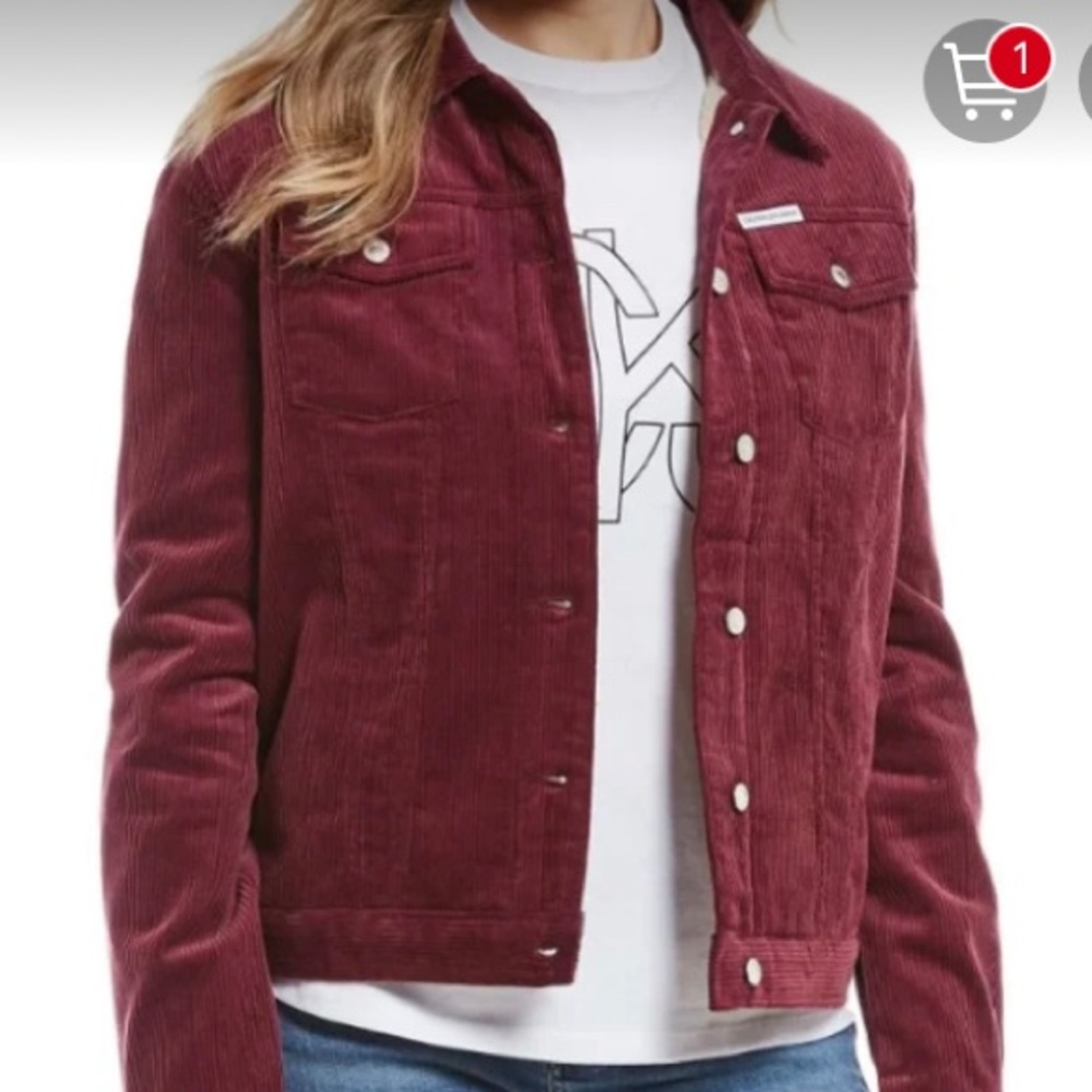 Calvin Klein fleece lined Coduroy jacket